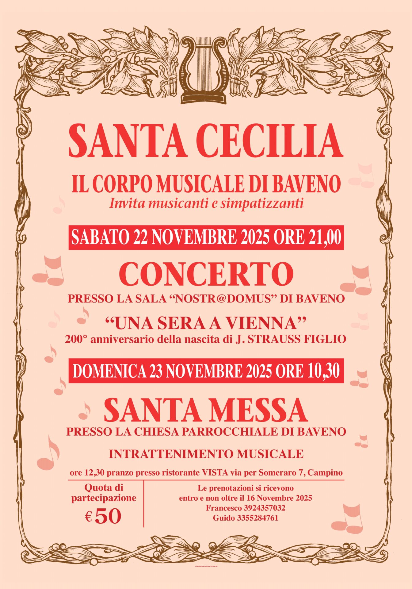 locandina festa S. Cecilia