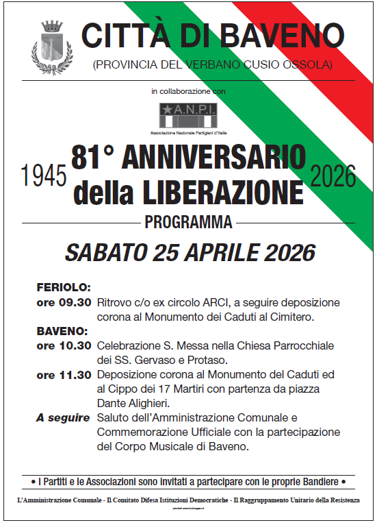 Manifesto 25 aprile 2026