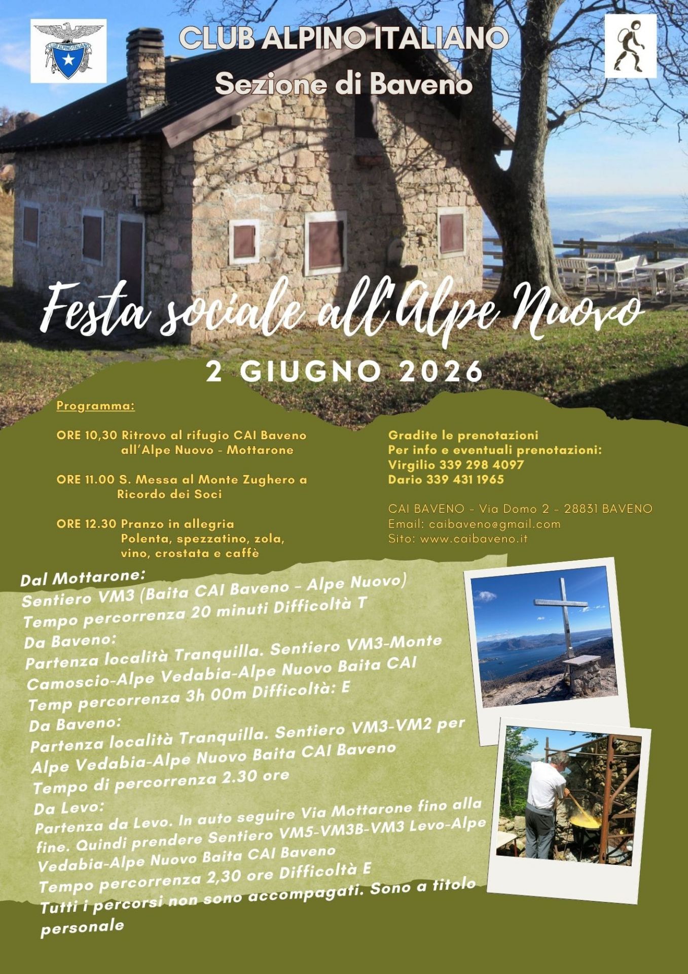 la capanna CAI Alpe Nuovo