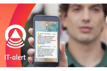 Messaggio test di IT-Alert della Protezione Civile gioved&#236; 14 settembre alle ore 12.00